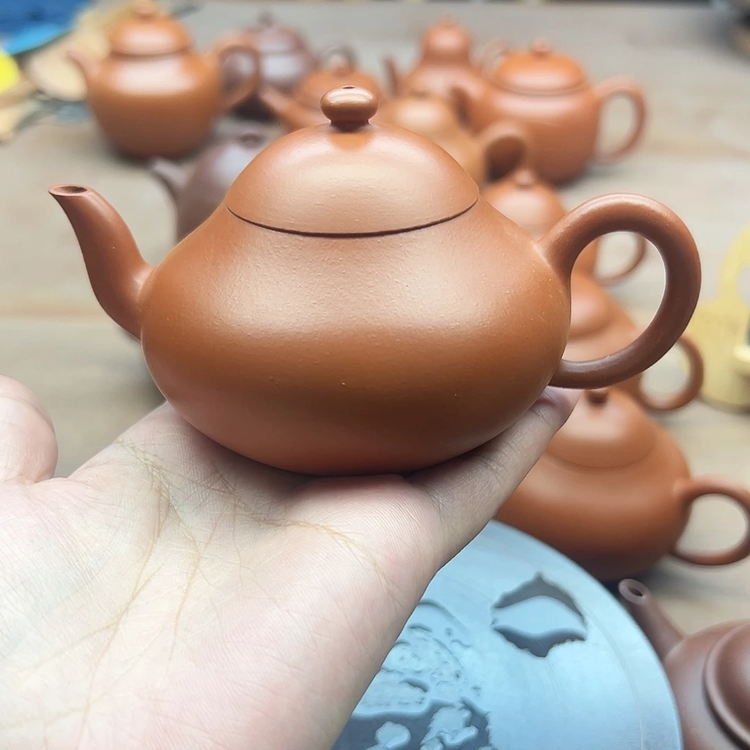 以***墨紫砂茶壶全手工梨形壶