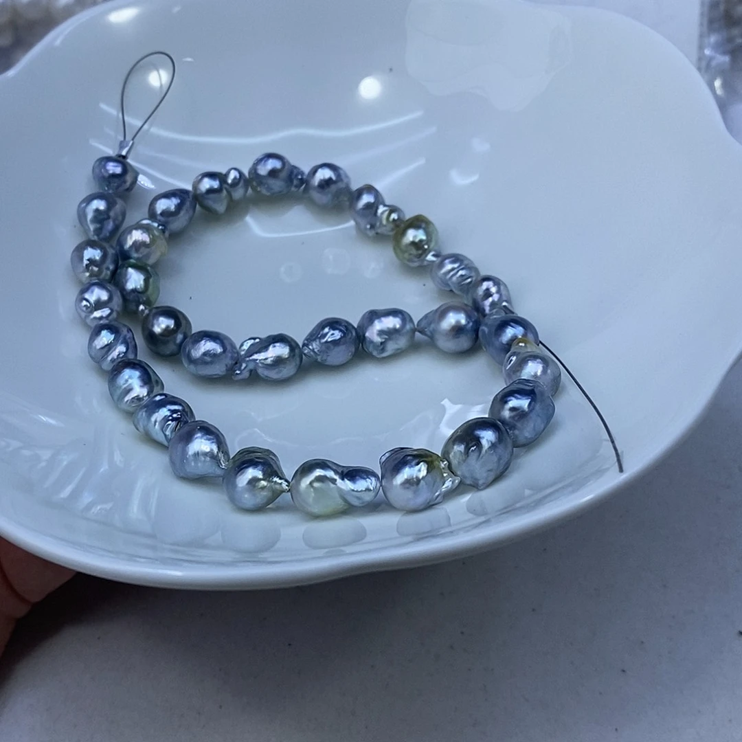 海水珍珠银S925镶嵌颈饰