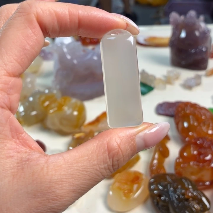 玛瑙/玉髓未镶嵌吊坠(不含链)