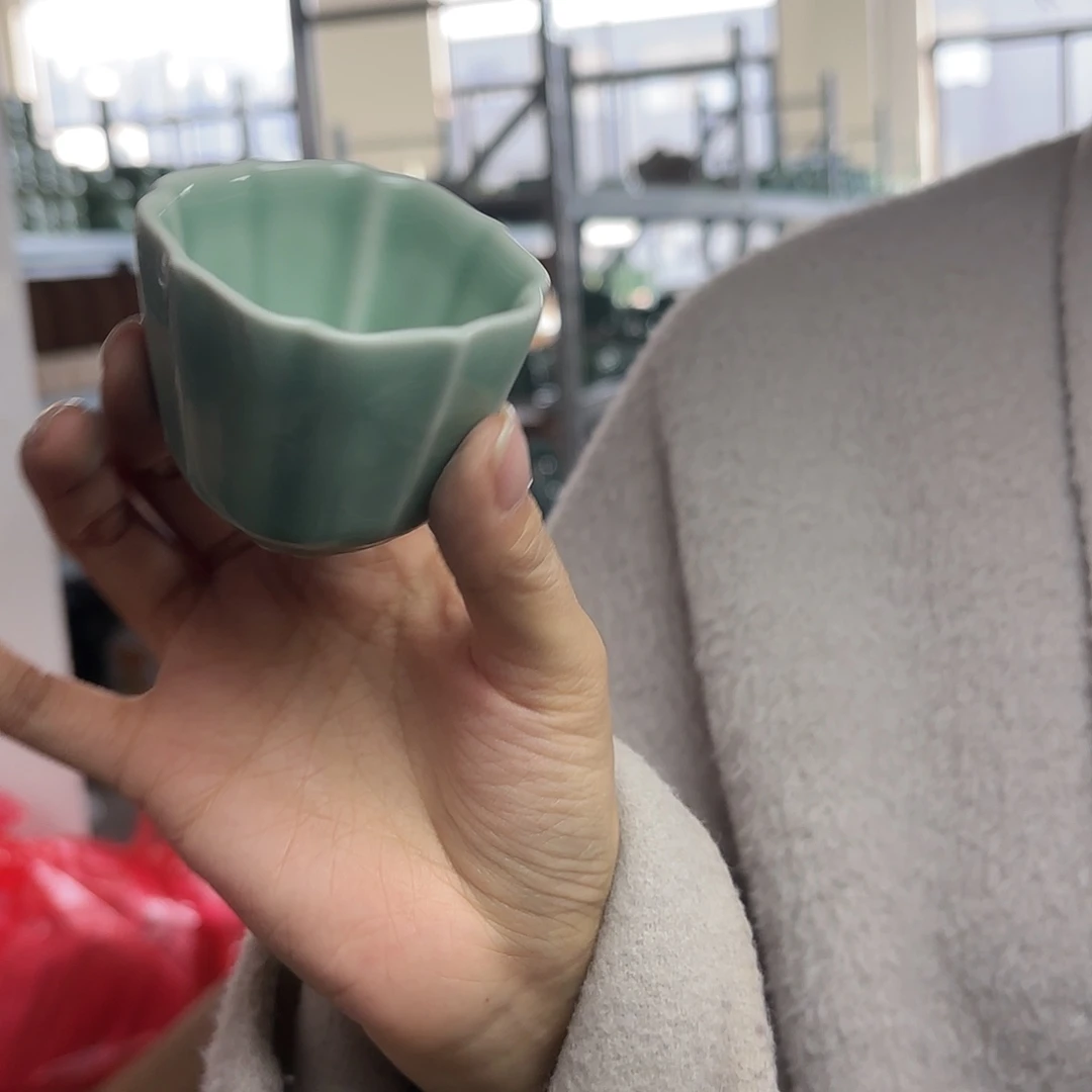 龙泉云间青瓷小米茶器