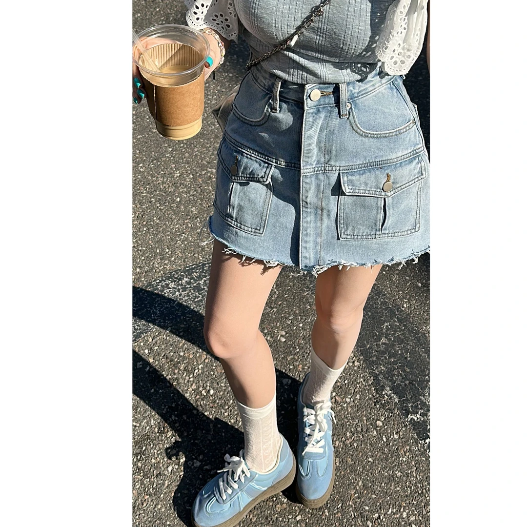 【HuiHui】韩国东大门时尚休闲百搭简约短裙（H8107）