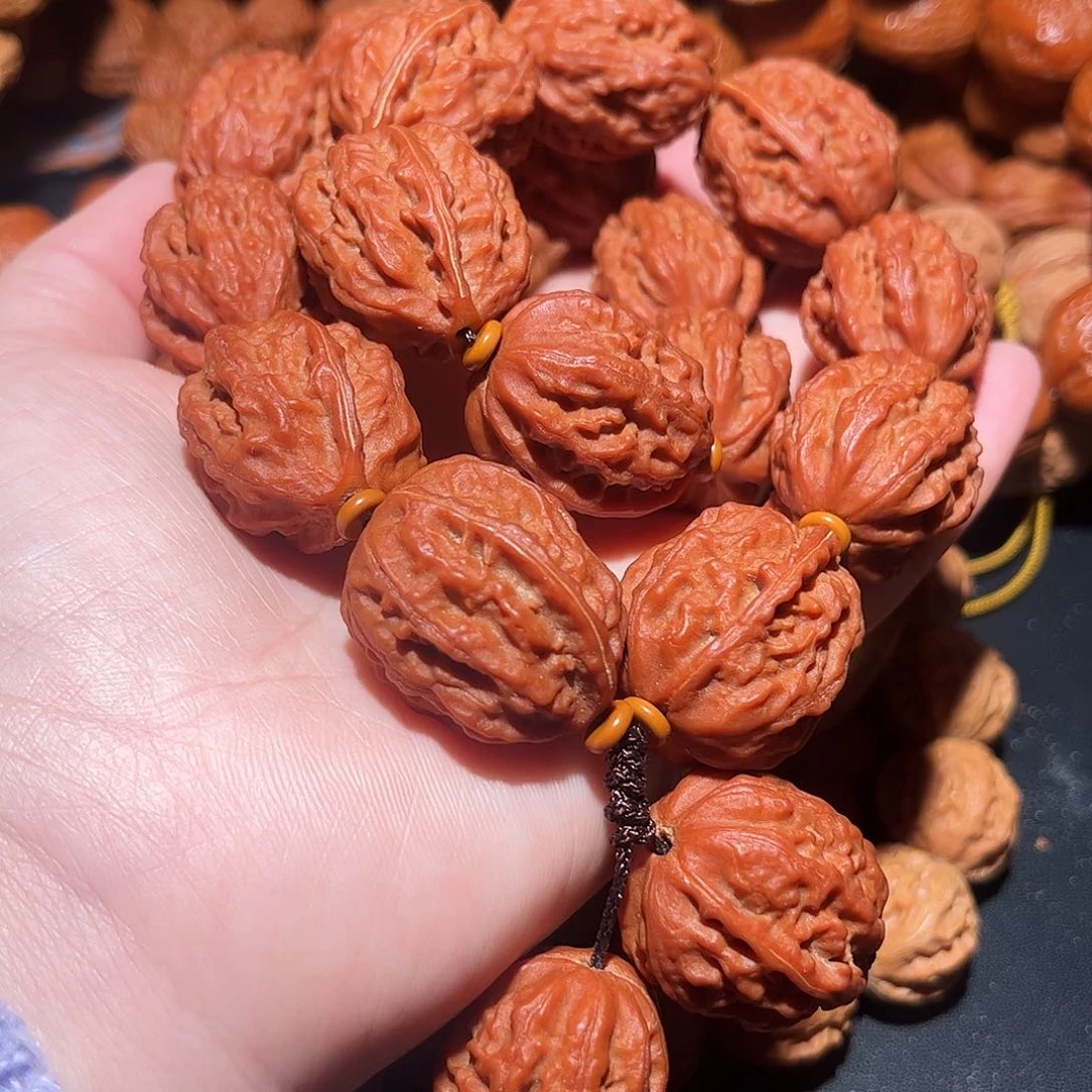 手串文玩核桃粗筋八棱手持25.30