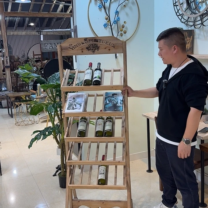 有机玻璃木质酒架