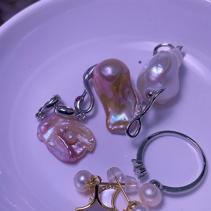 合金淡水珍珠颈饰45