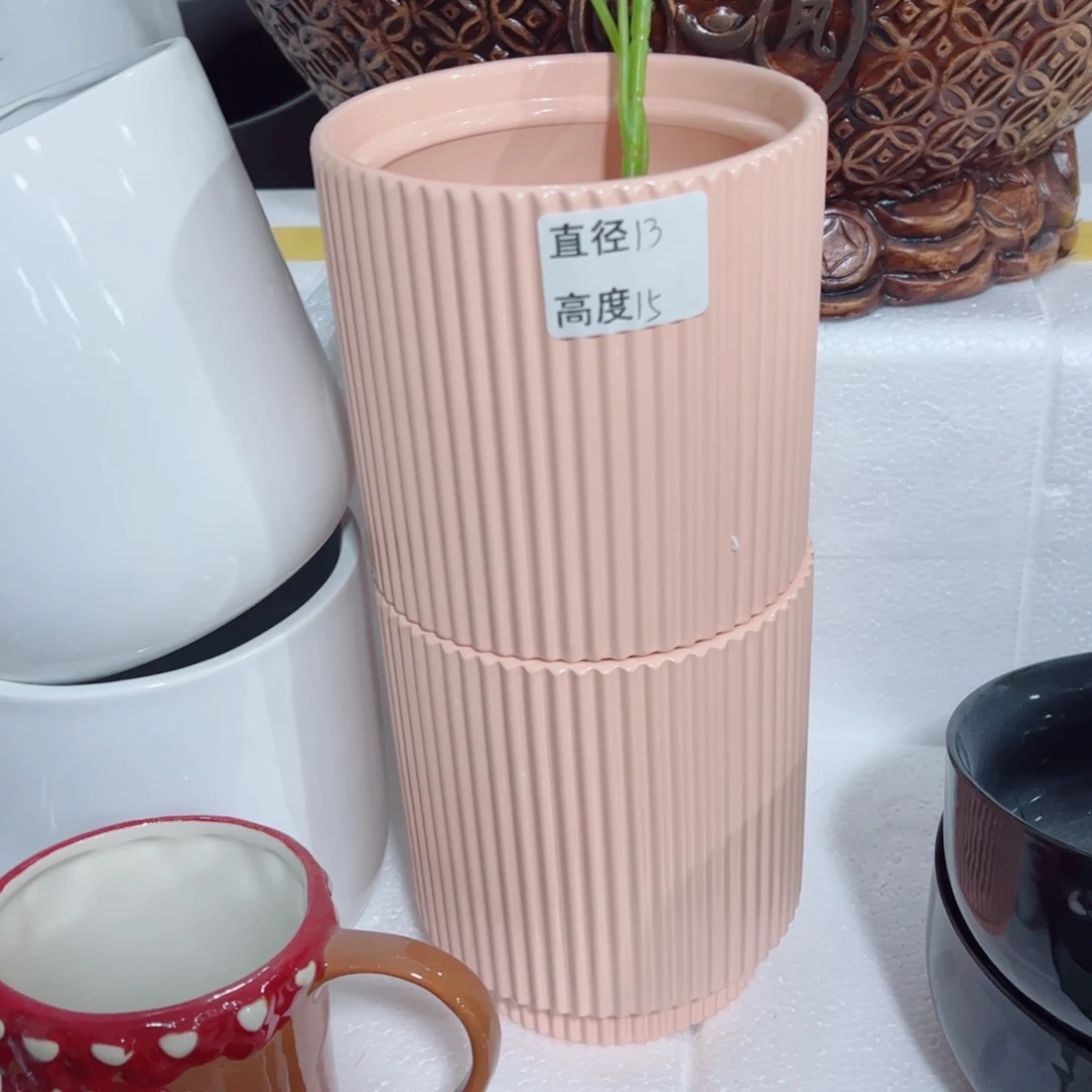 有孔，陶瓷花盆满10米包邮发货