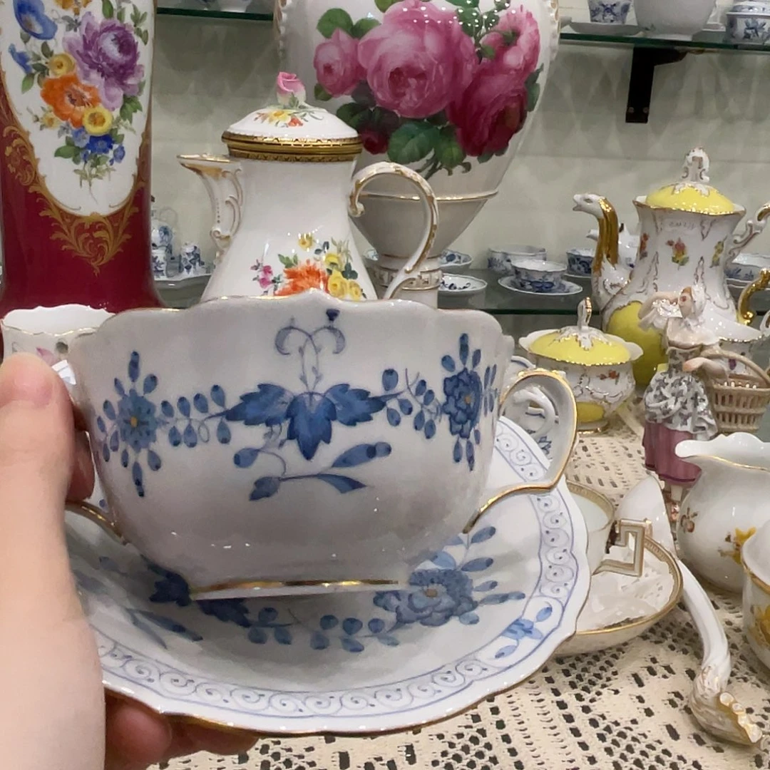 摆件中古一等双耳碗