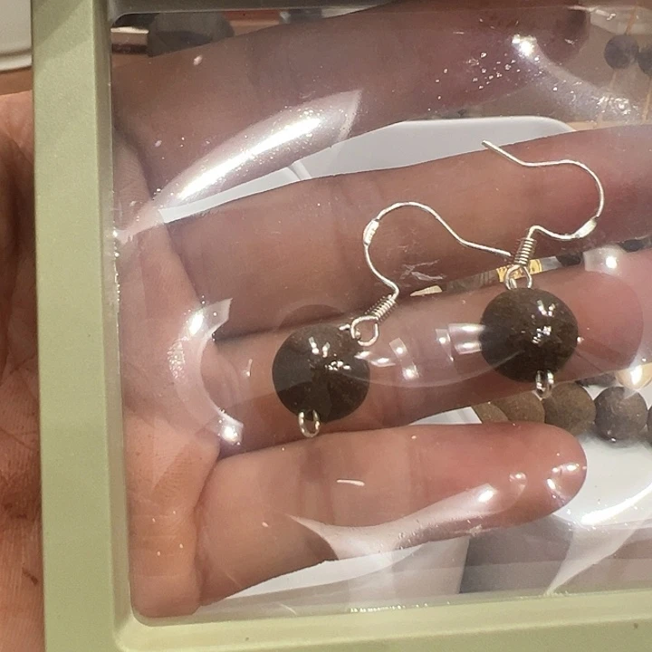 耳饰手工合香珠耳环