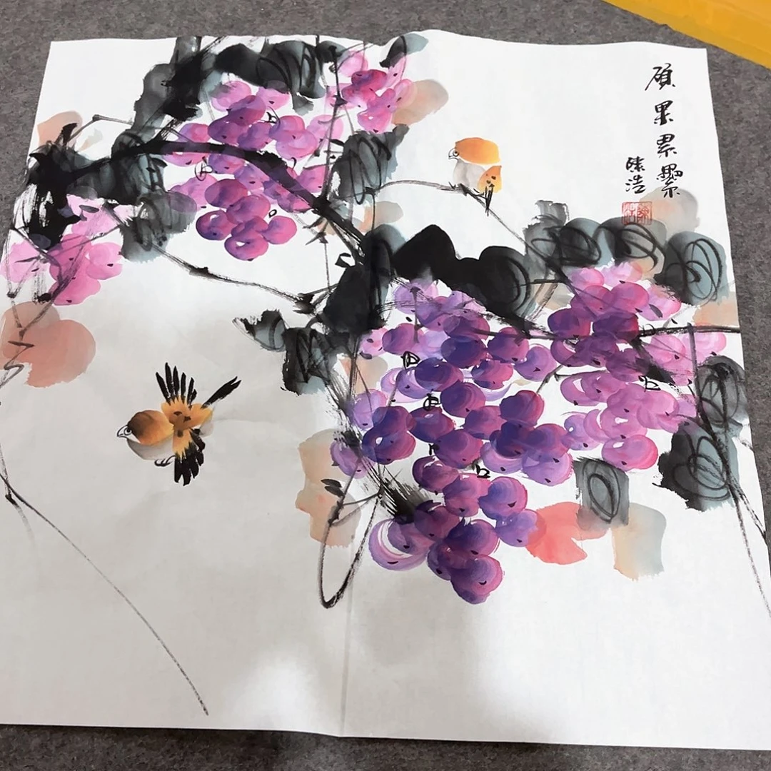 国画纯手工绘画作品欣赏作品