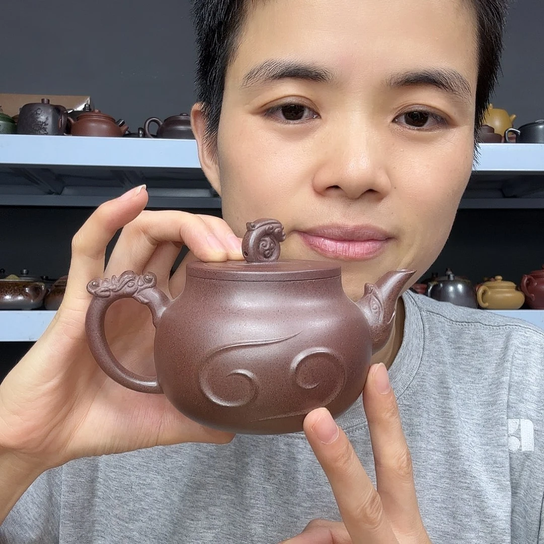 茶壶紫砂民间手艺人全手工制作