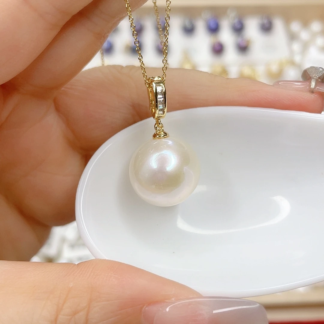 淡水珍珠未镶嵌吊坠(赠链)