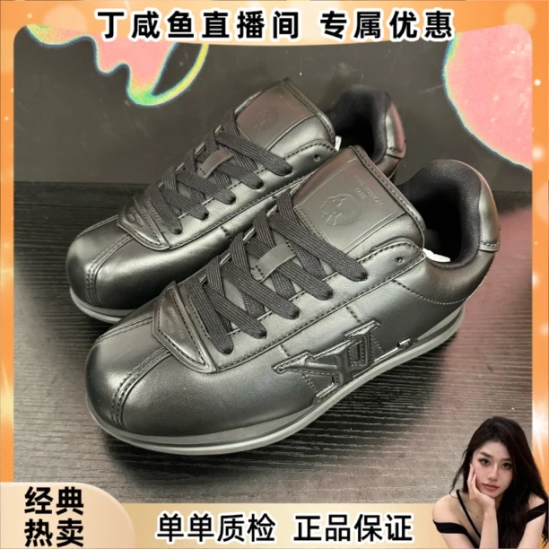 未使用 LouisVuitton/路易威登 Nigo联名款阿甘鞋 黑色