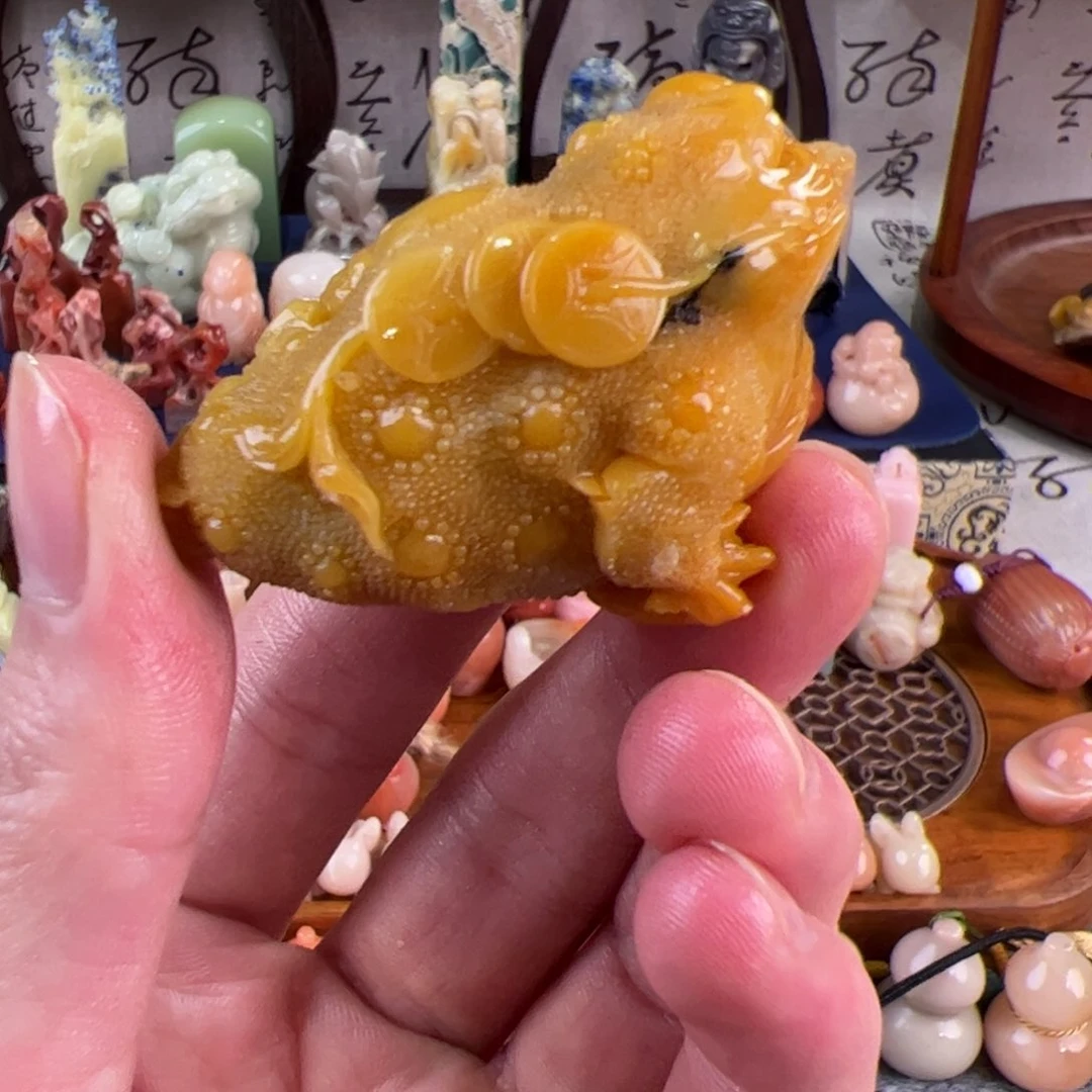青田石炙*使黄金耀金蟾