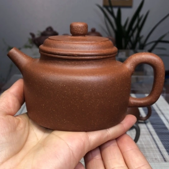 紫砂茶壶黄降坡泥德中230c c