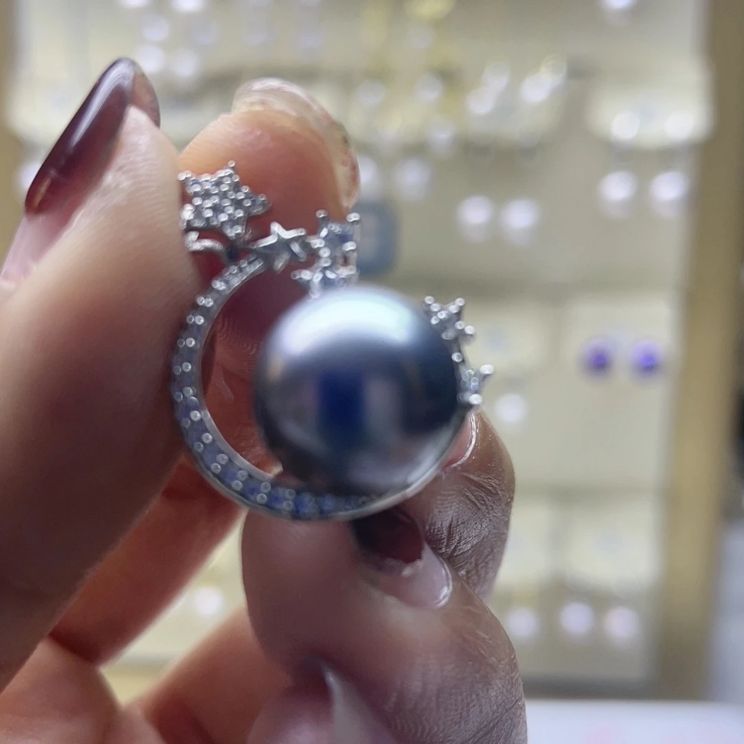 海水珍珠颈饰银S925镶嵌