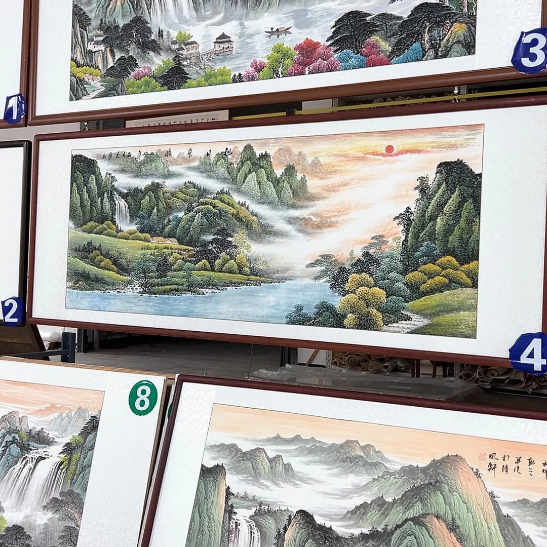 万***意国画手绘保证假一罚万