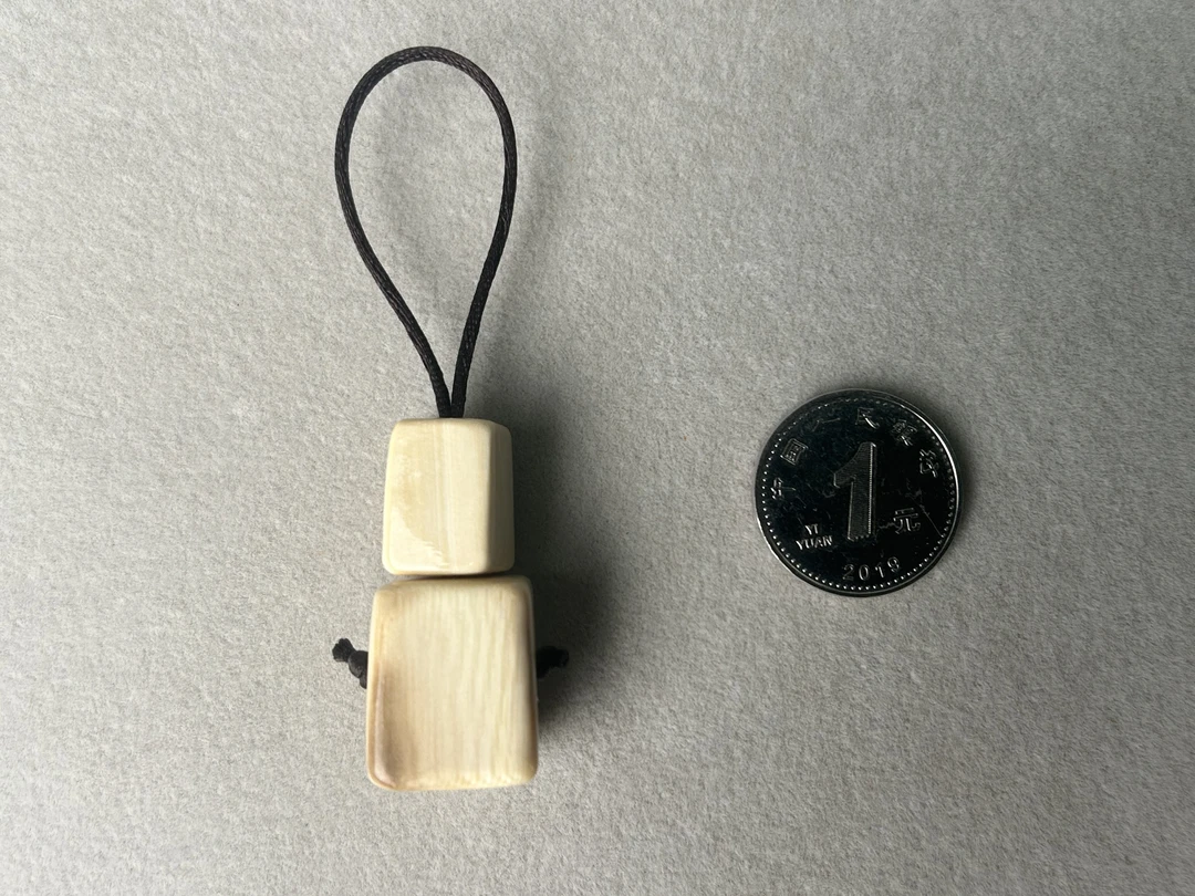 天然猛犸 分体式 方糖佛头三通手串项链配饰纯手工制作编号M50077