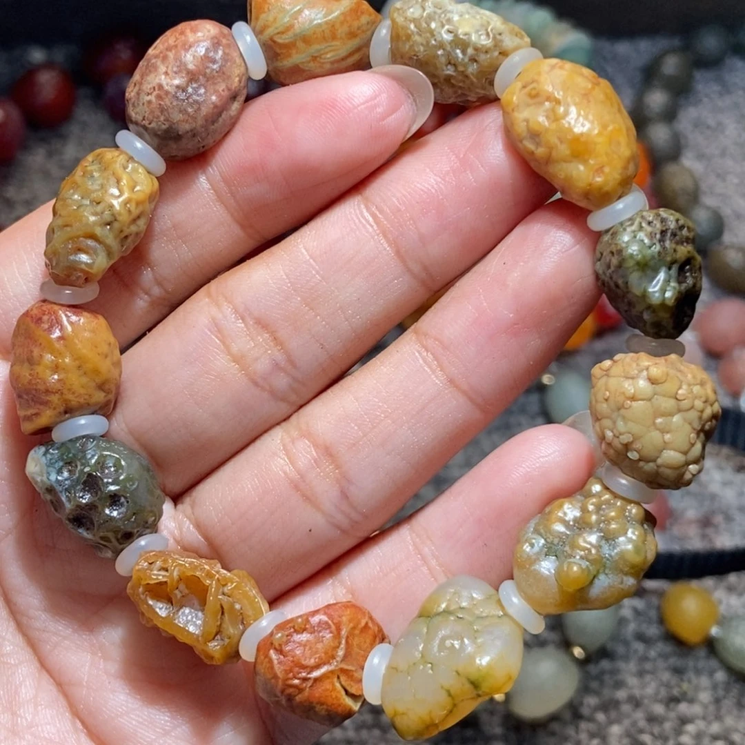 未镶嵌玛瑙/玉髓珠宝半成品