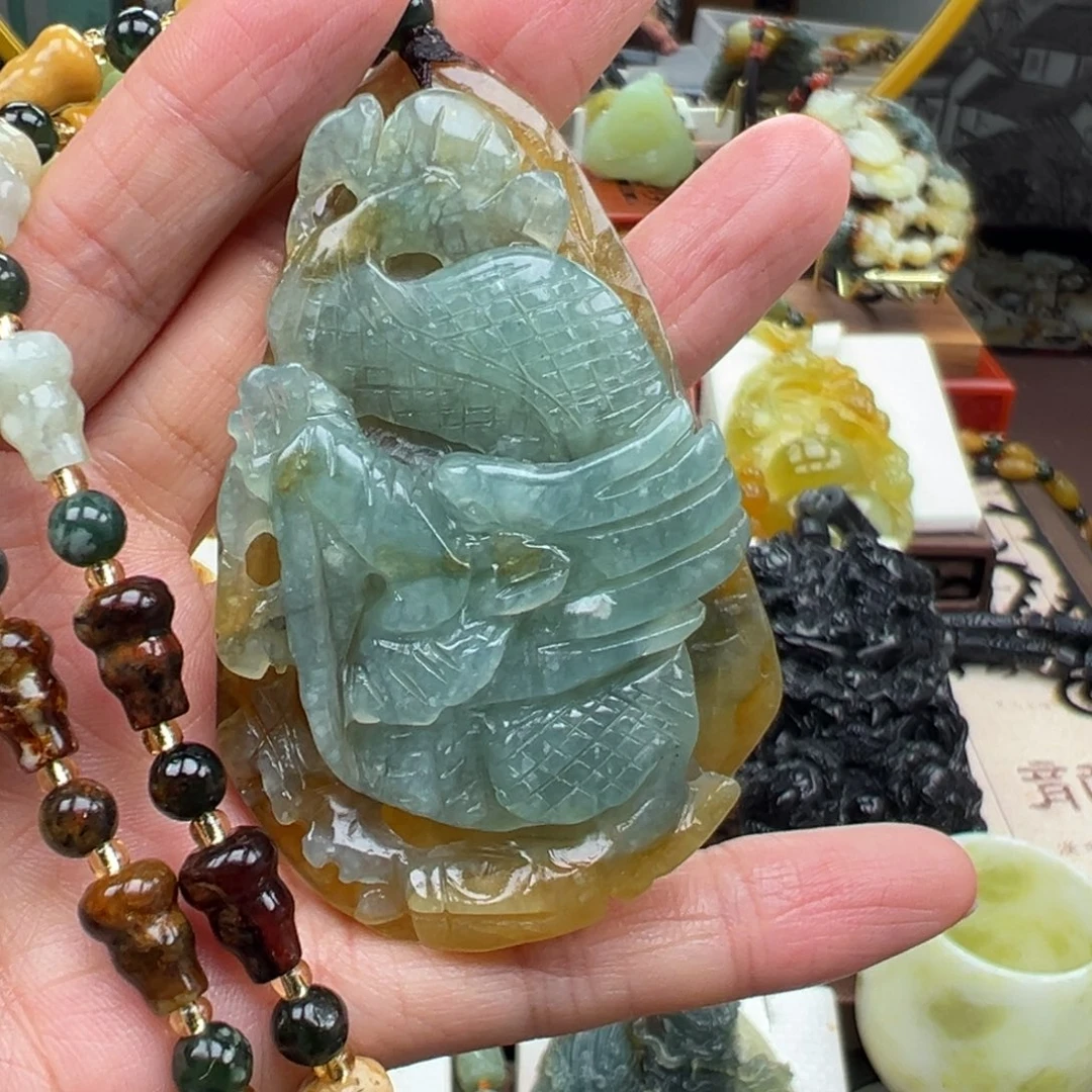 南***语岫玉未镶嵌挂件挂件