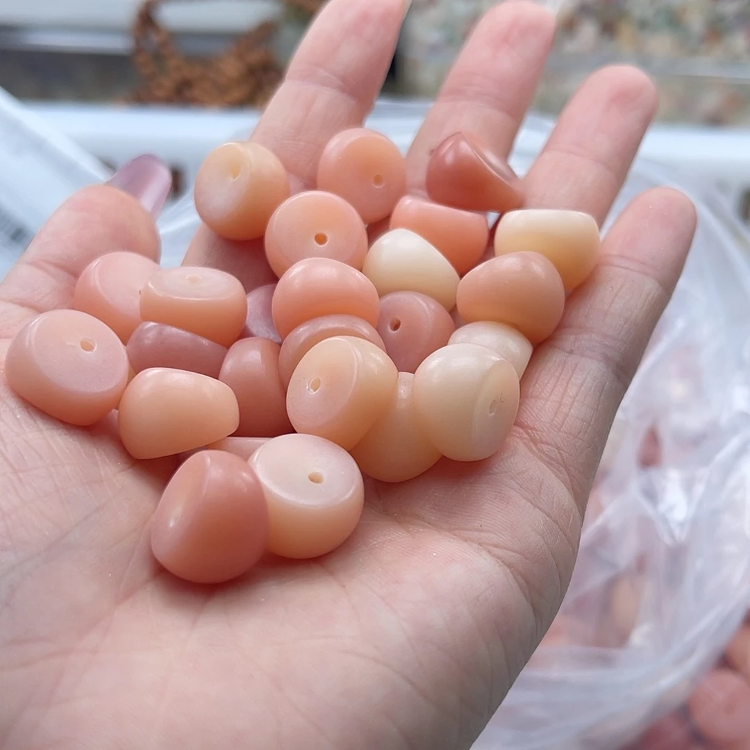 白玉菩提吊坠q14mm/33颗粉蒜瓣