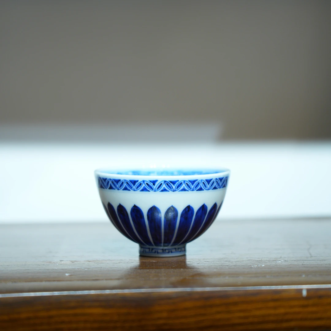 【景德詺兮】柴窑台北·仿明小鸡心杯MX539/100cc