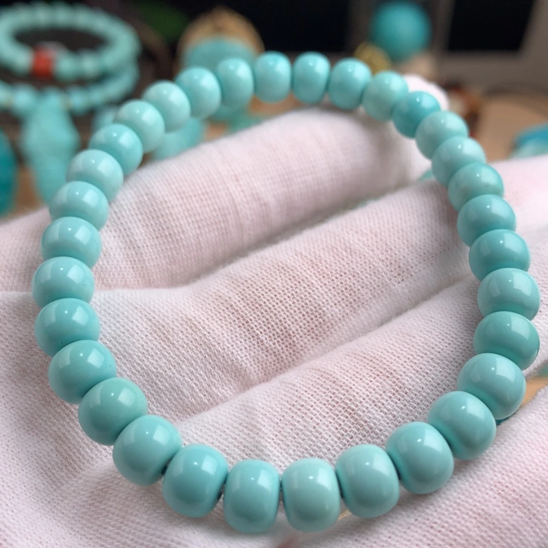 绿松石未镶嵌老型单圈卡7.5