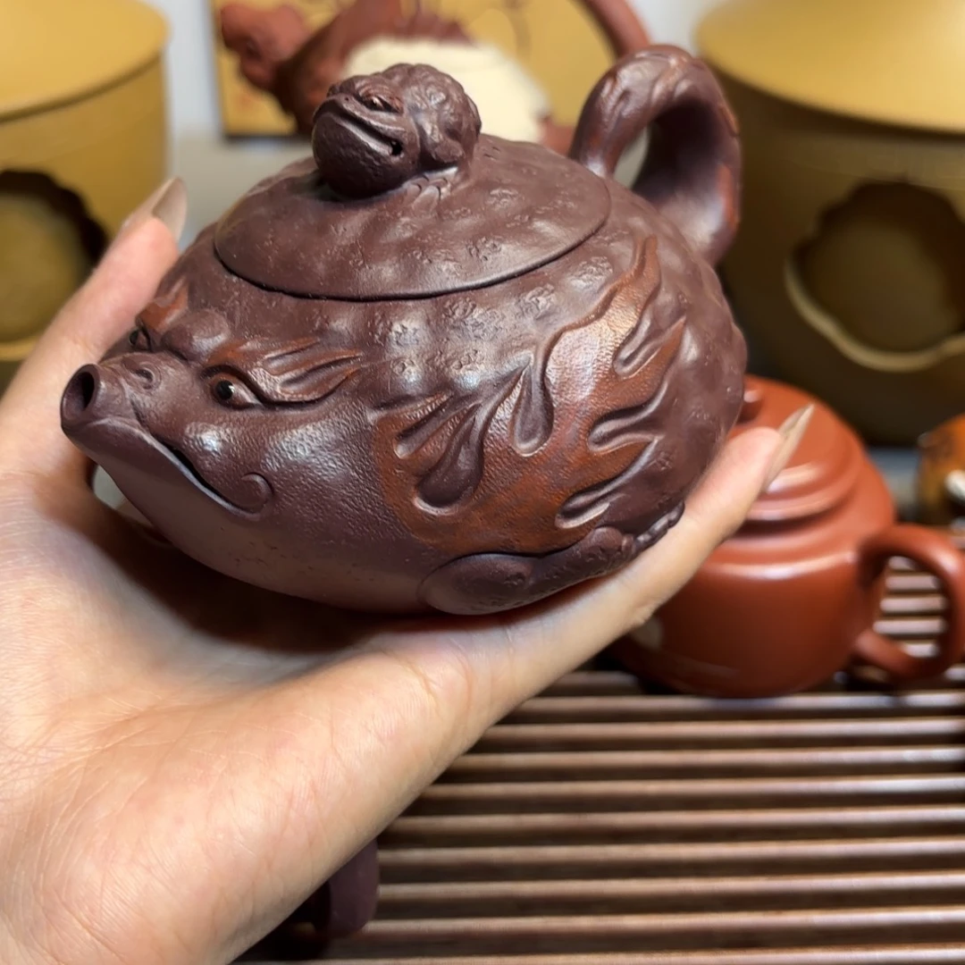 紫砂茶宠原矿精品高端紫砂壶
