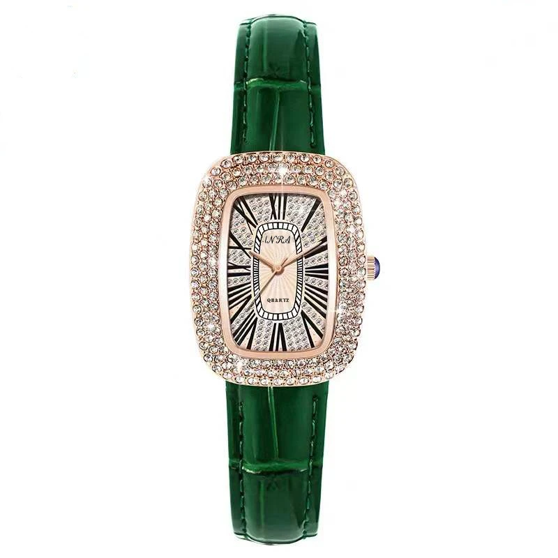 YL047-时尚女士石英表绿色款66112