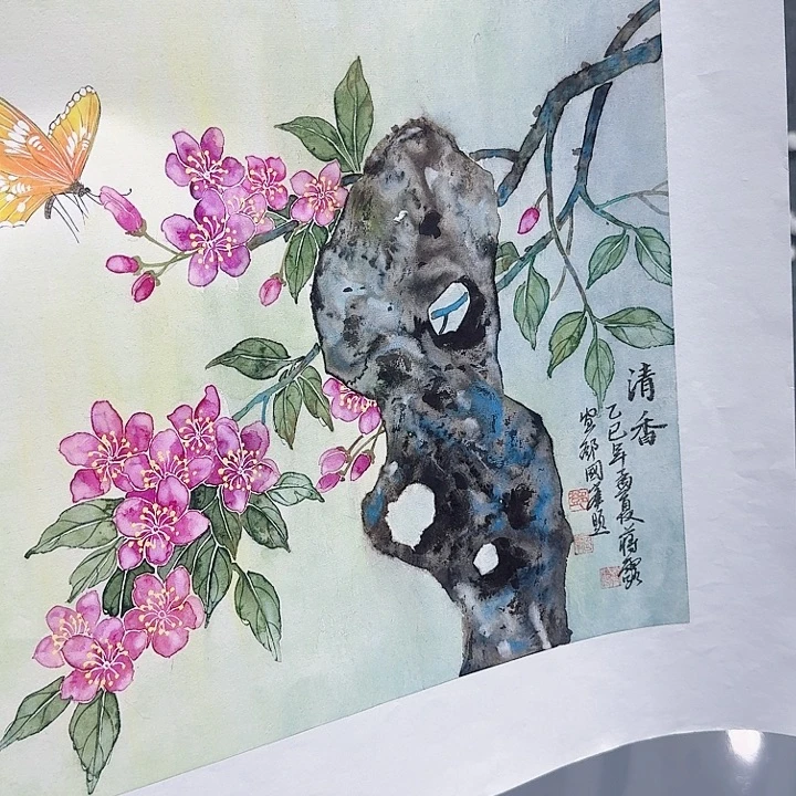 逢***吉国画定6幅花鸟画作品