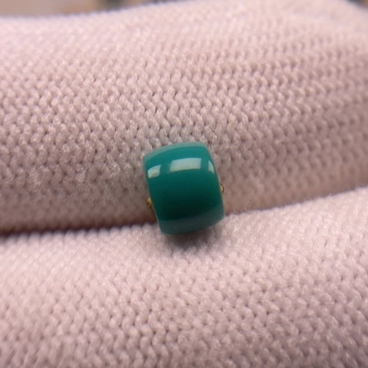 未镶嵌绿松石珠宝奇石直切6.5mm福利款A646