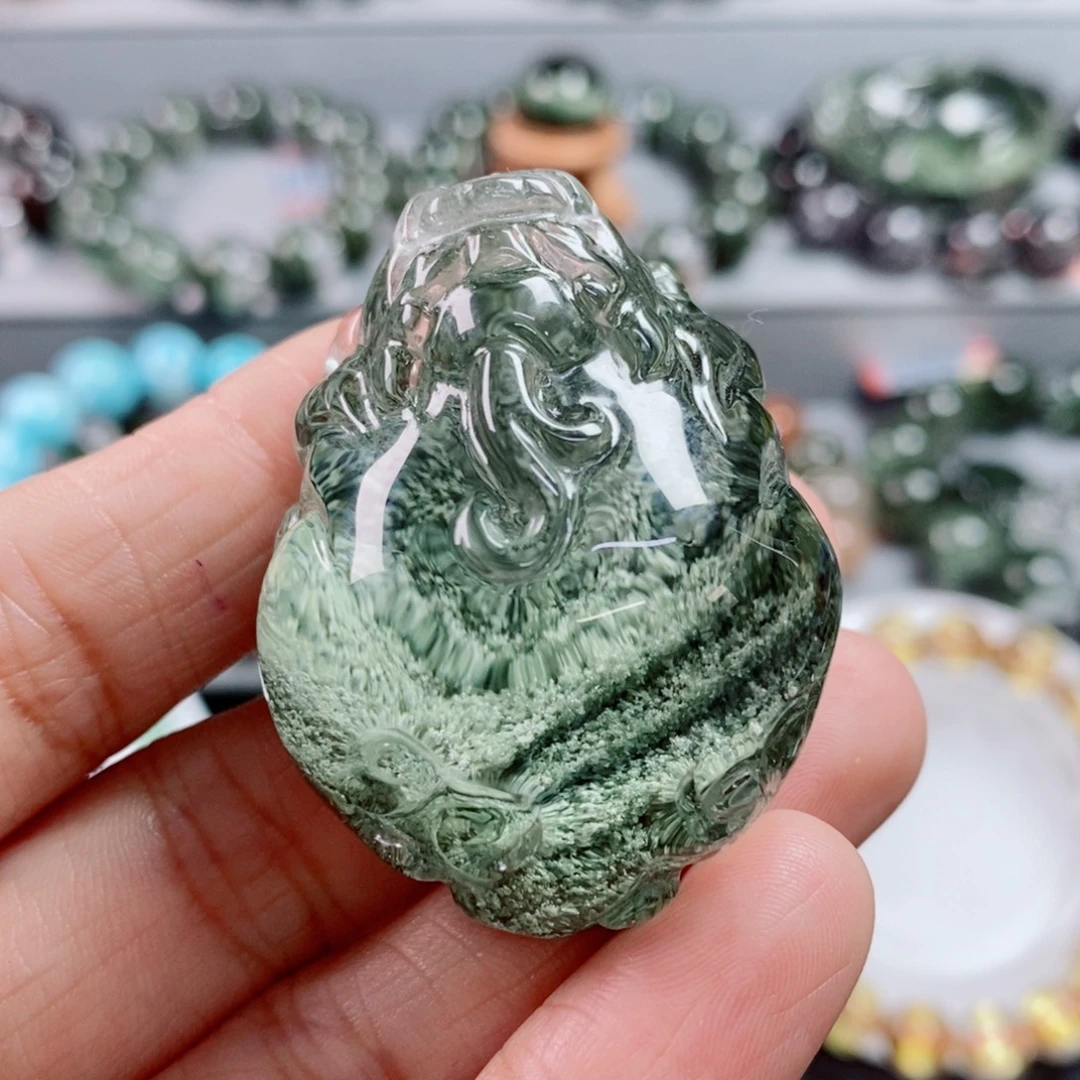 水晶未镶嵌手链绿幽灵貔貅