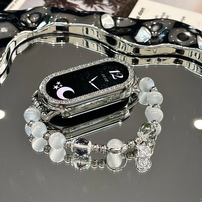 瑞馨宜猫眼砖石手链适用小米手环10表带9Pro小米9/8手环表带5/6/7