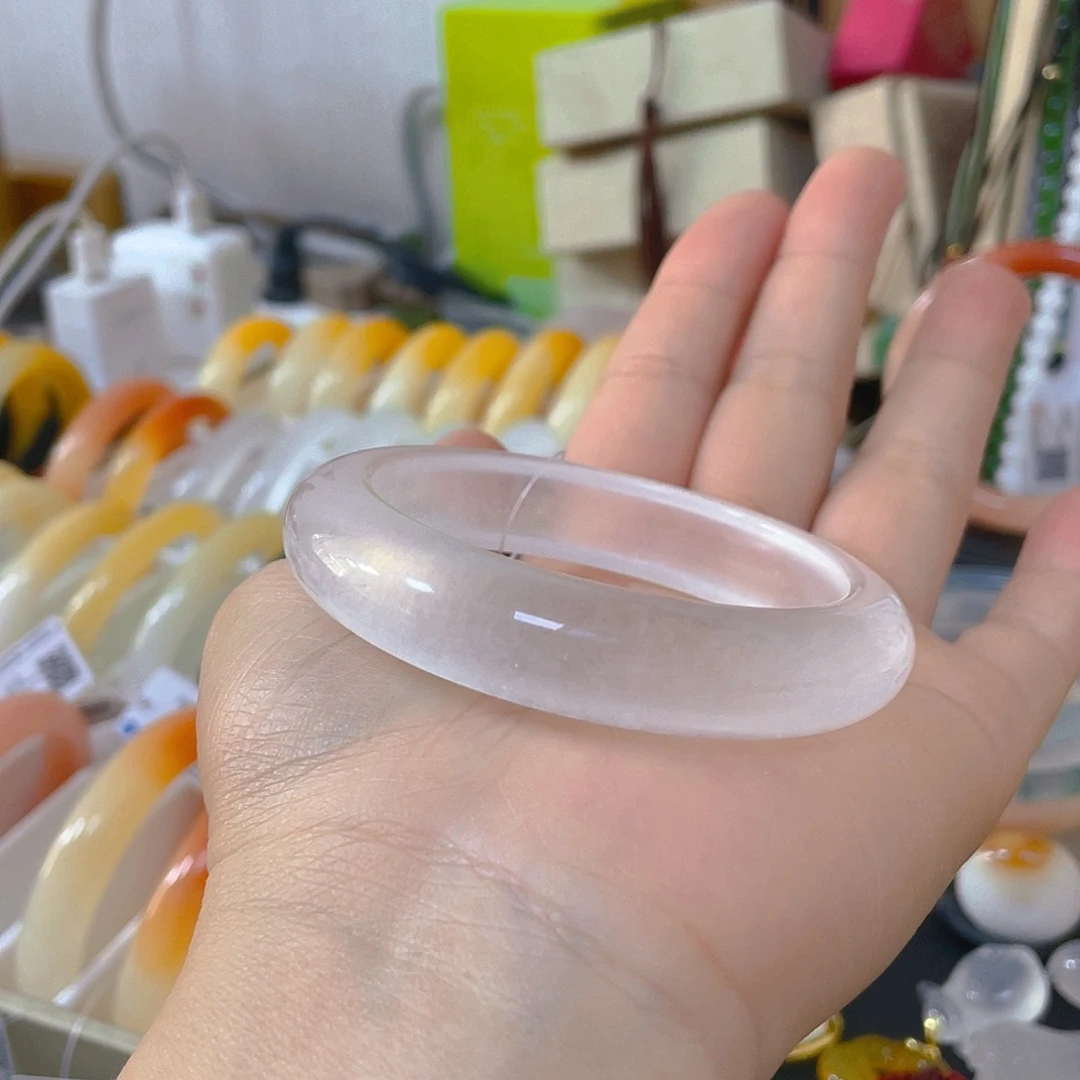 财***果石英质玉（金丝玉）合金手镯