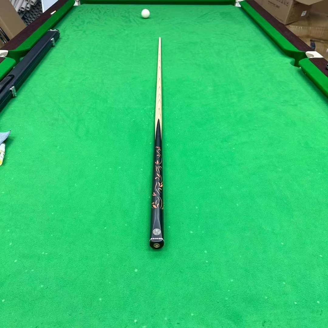 风华 小头中式黑八斯诺克手工免漆一体台球杆精选白蜡木