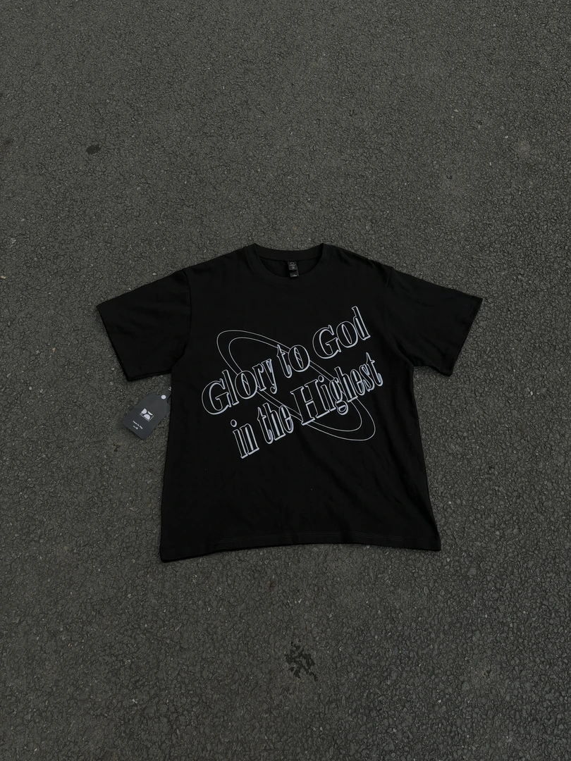 245g纯棉直喷款 和平归于人类 Kyrie同款文字主题ins美式简约复古