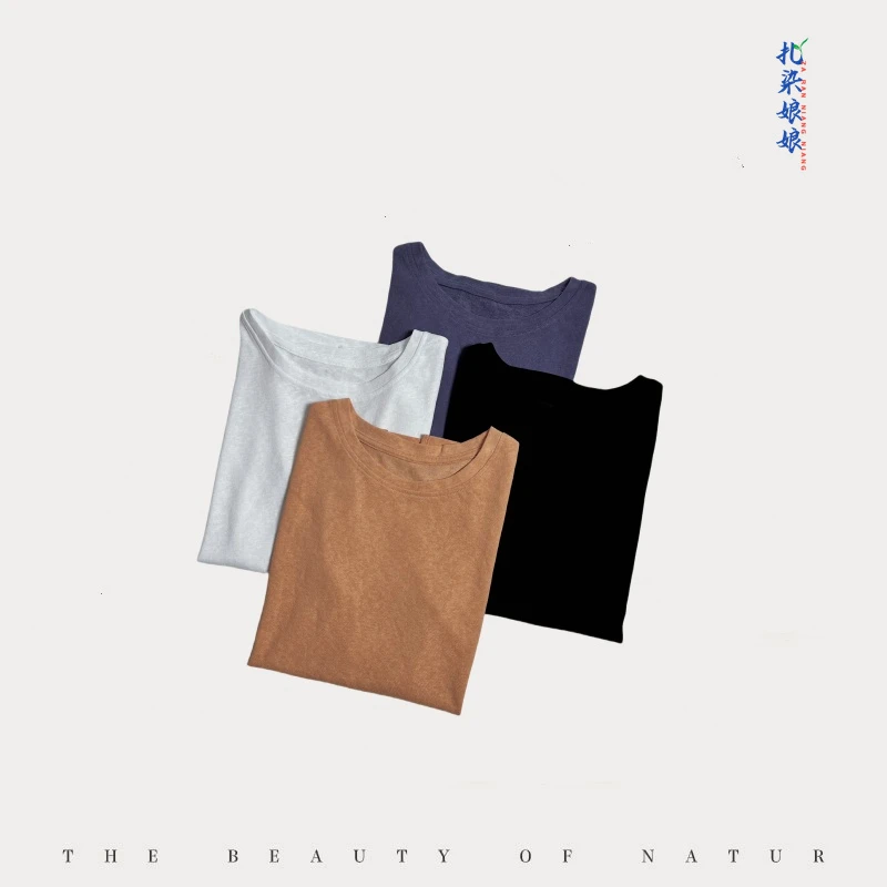 ZIR ZHIZAO|夏季薄款宽松显瘦休闲韩版减龄基础款棉麻短袖打底衫