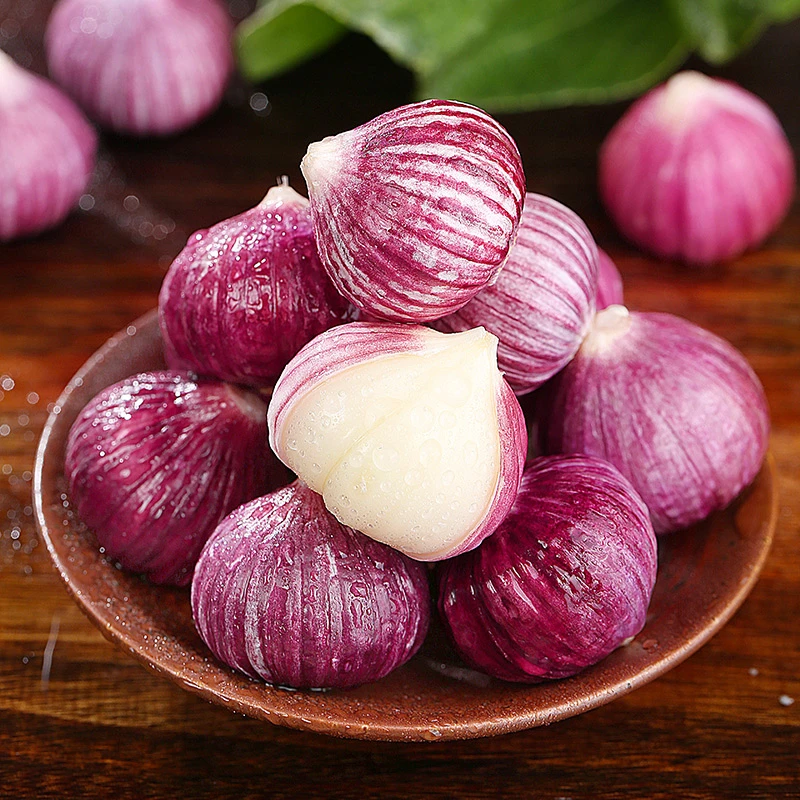 云南紫皮独头蒜现挖新鲜独头蒜紫皮大蒜