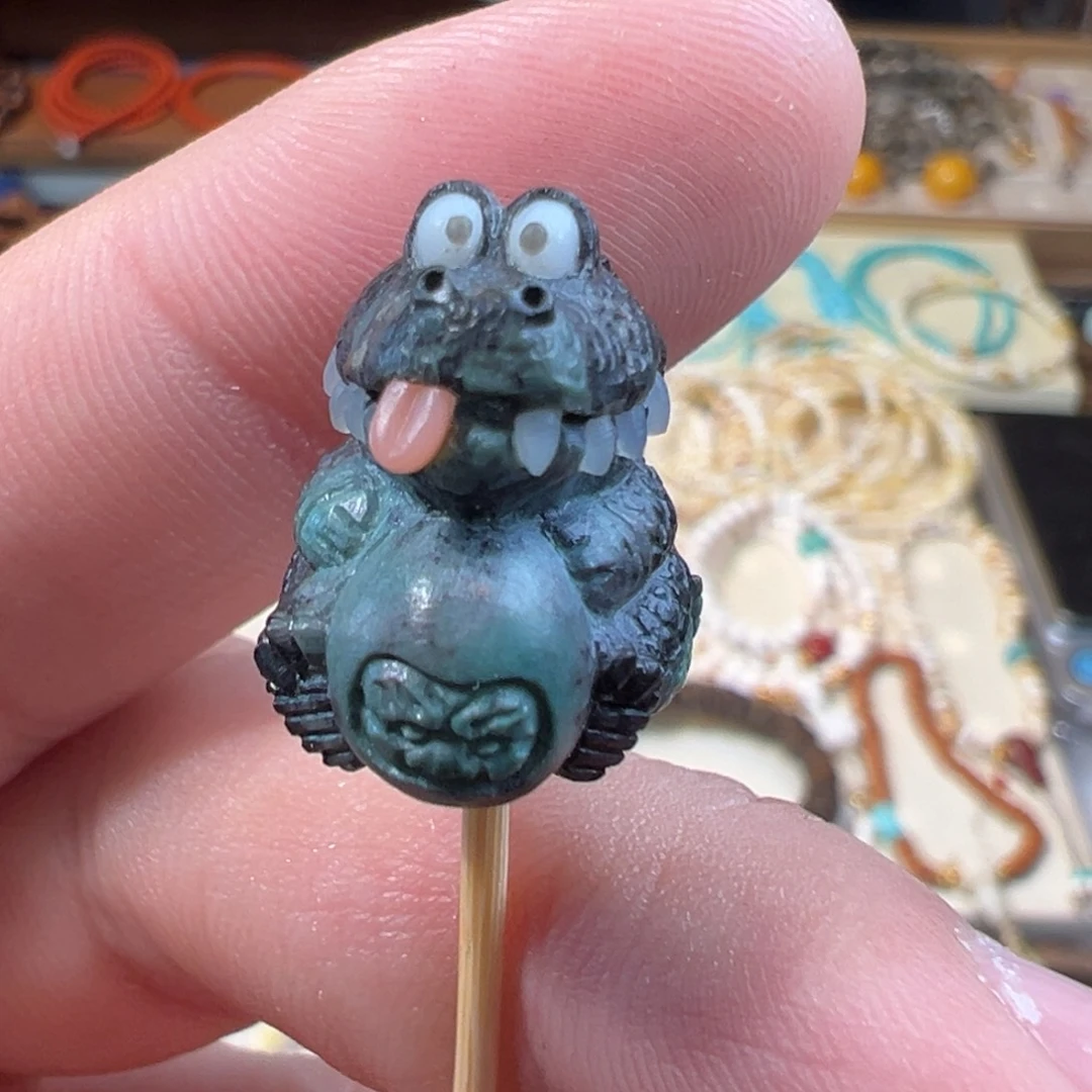 绿松石未镶嵌配饰大鳄