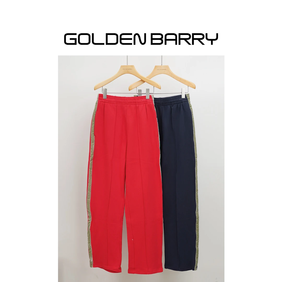 GOLDENBARRY【年终孤品】571082撞色松紧直筒裤