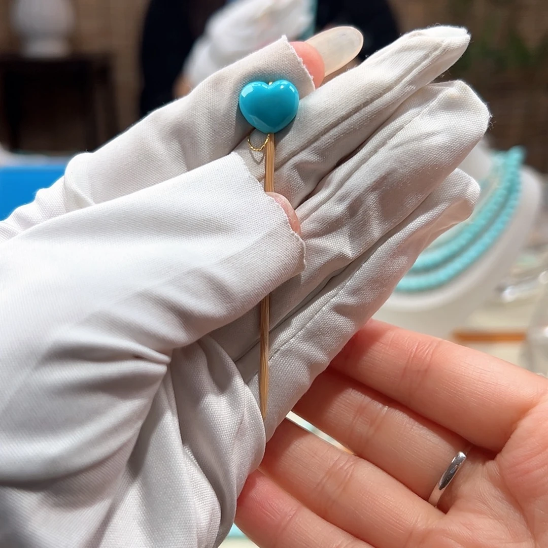 绿松石未镶嵌31玉化料爱心卡12+