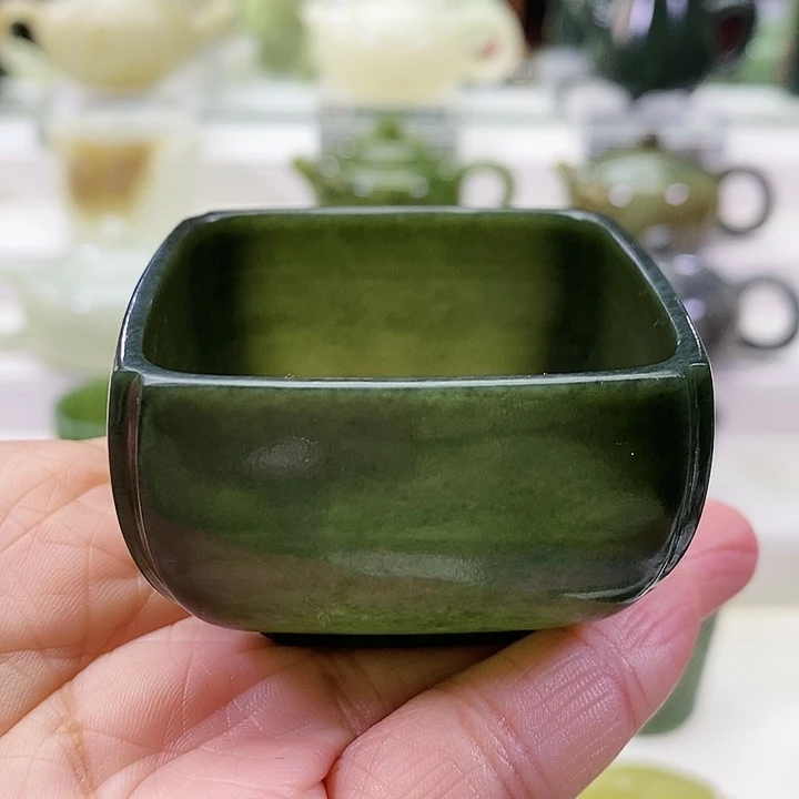 未镶嵌和田玉挂件茶杯80m l