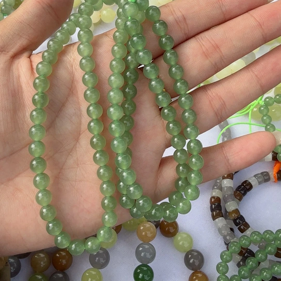 和田玉未镶嵌手串买断不退不换