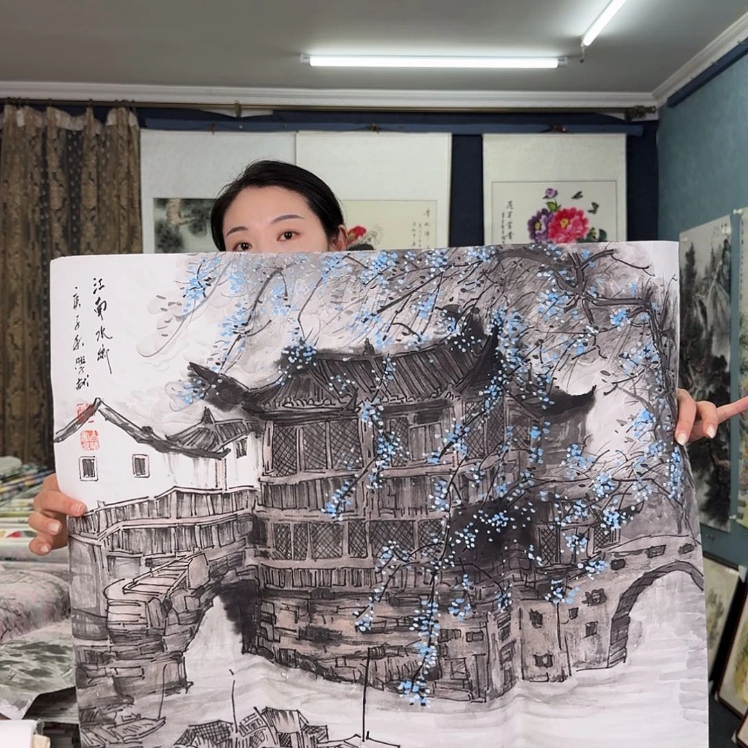 纯手绘国画作品作品