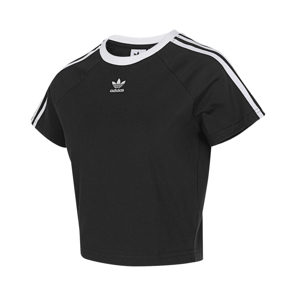 【滔搏联动】阿迪达斯三叶女子夏季经典休闲舒适黑色短袖JC8703