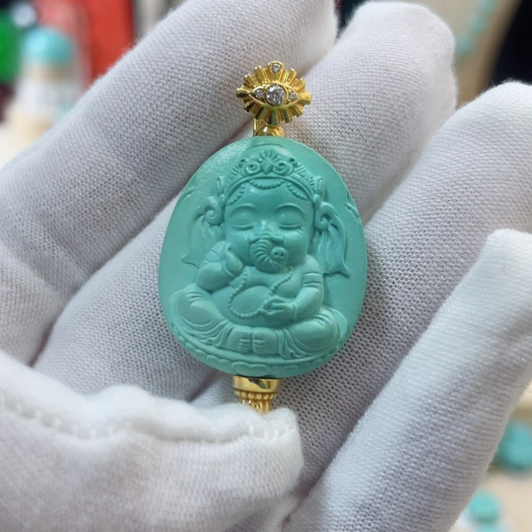 绿松石珠宝奇石未镶嵌