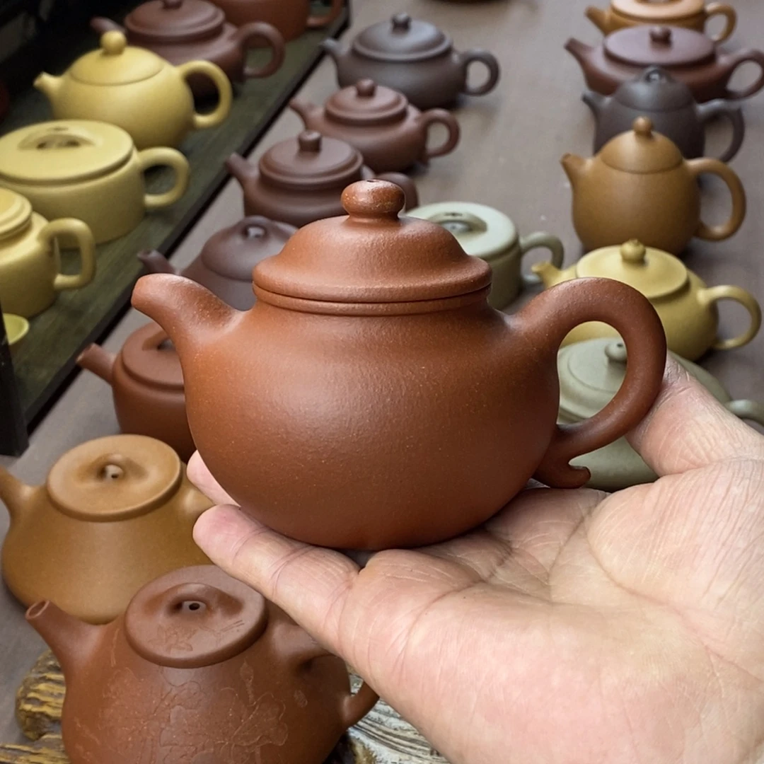 茶壶紫砂莲子红降坡