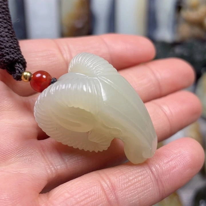 和田玉未镶嵌挂件