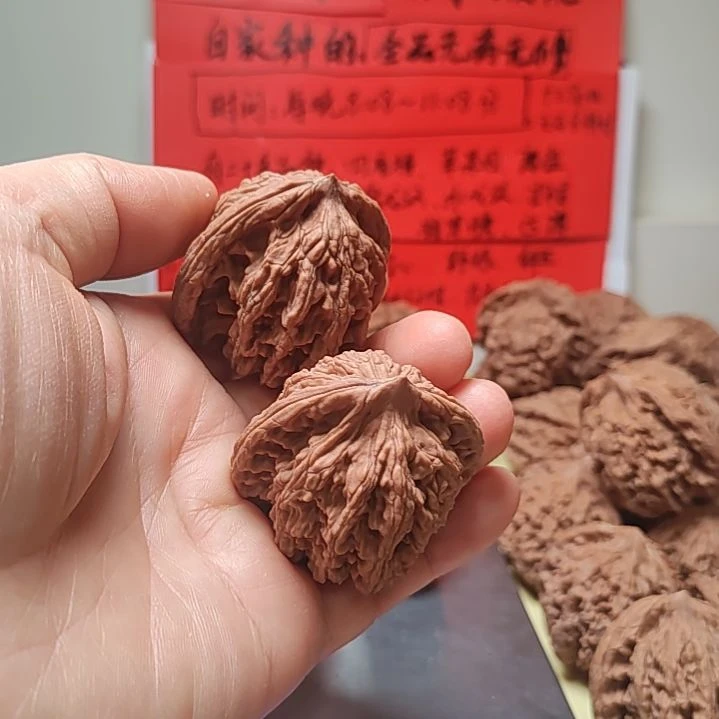 文玩核桃把件42的全品虎头