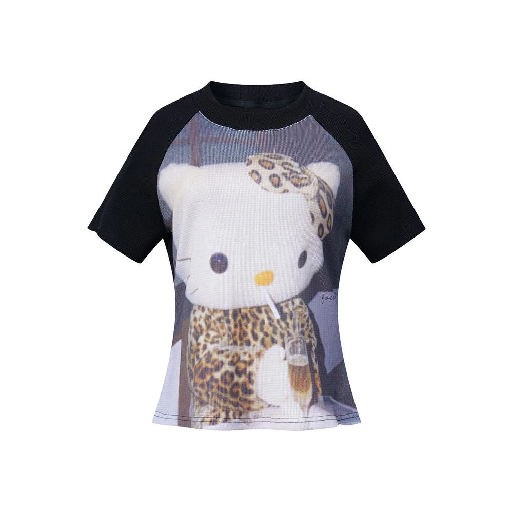 [ Caaa ] K门系列 少女y2k 印花kitty吊带T恤