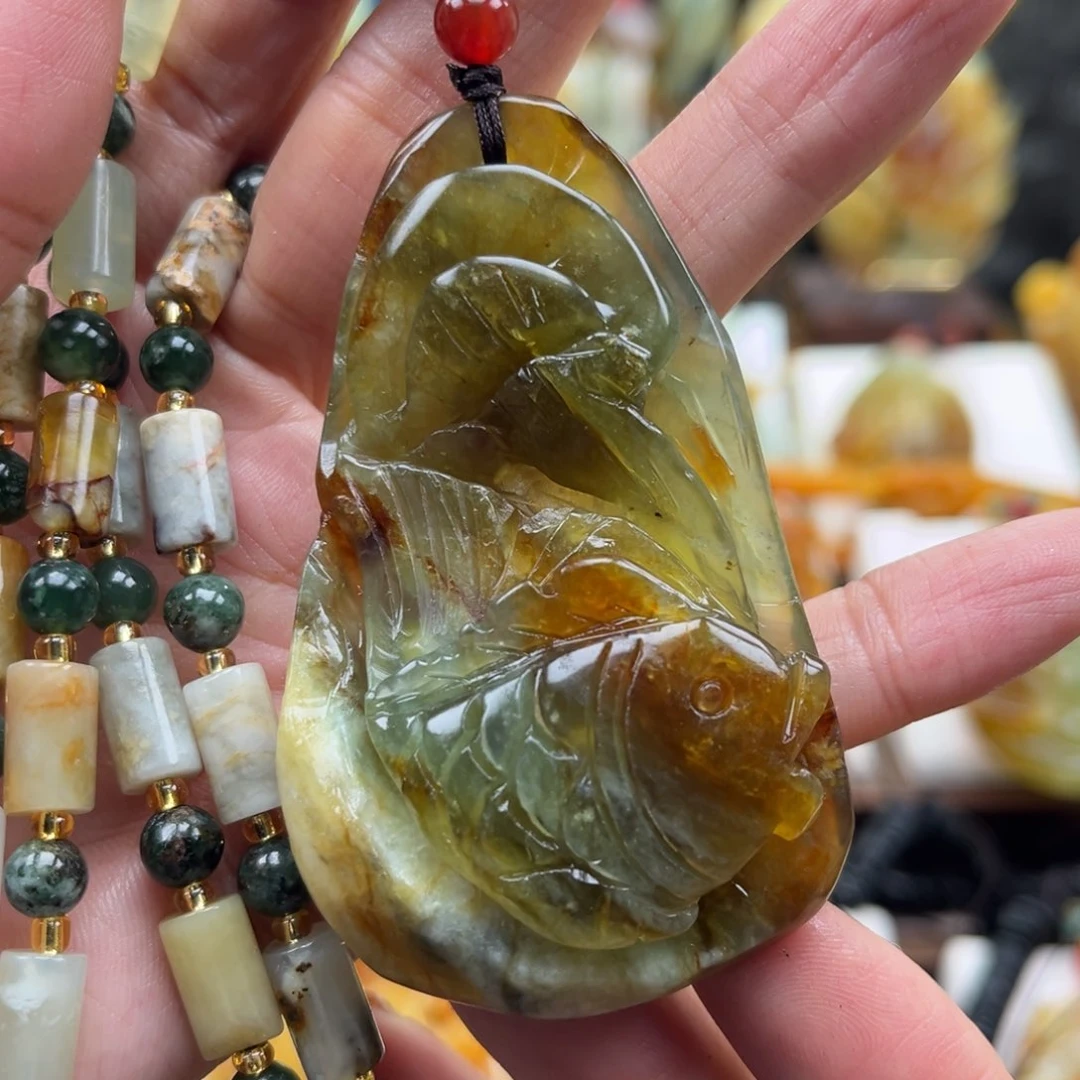 岫玉未镶嵌挂件挂件