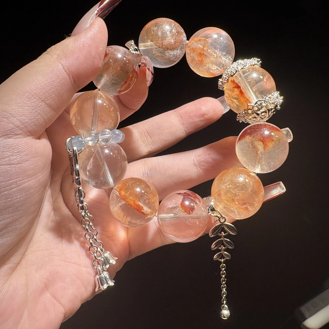 【西西水晶】天然巴西锦鲤冰透胶花颗颗精选 完美主义者慎入